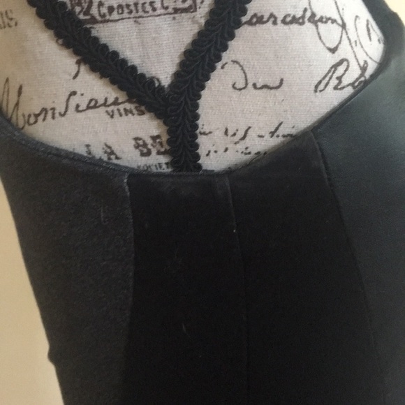 NEW David Lerner Astor Leather Panel Bodycon Dress - Picture 6 of 8